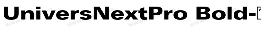 UniversNextPro Bold字体转换